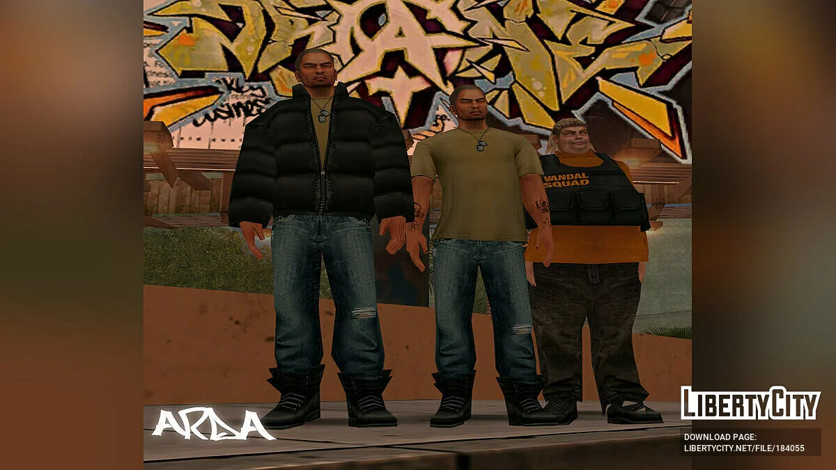 Skinpack from the game Marc Ecko's Getting Up / GTA San Andreas