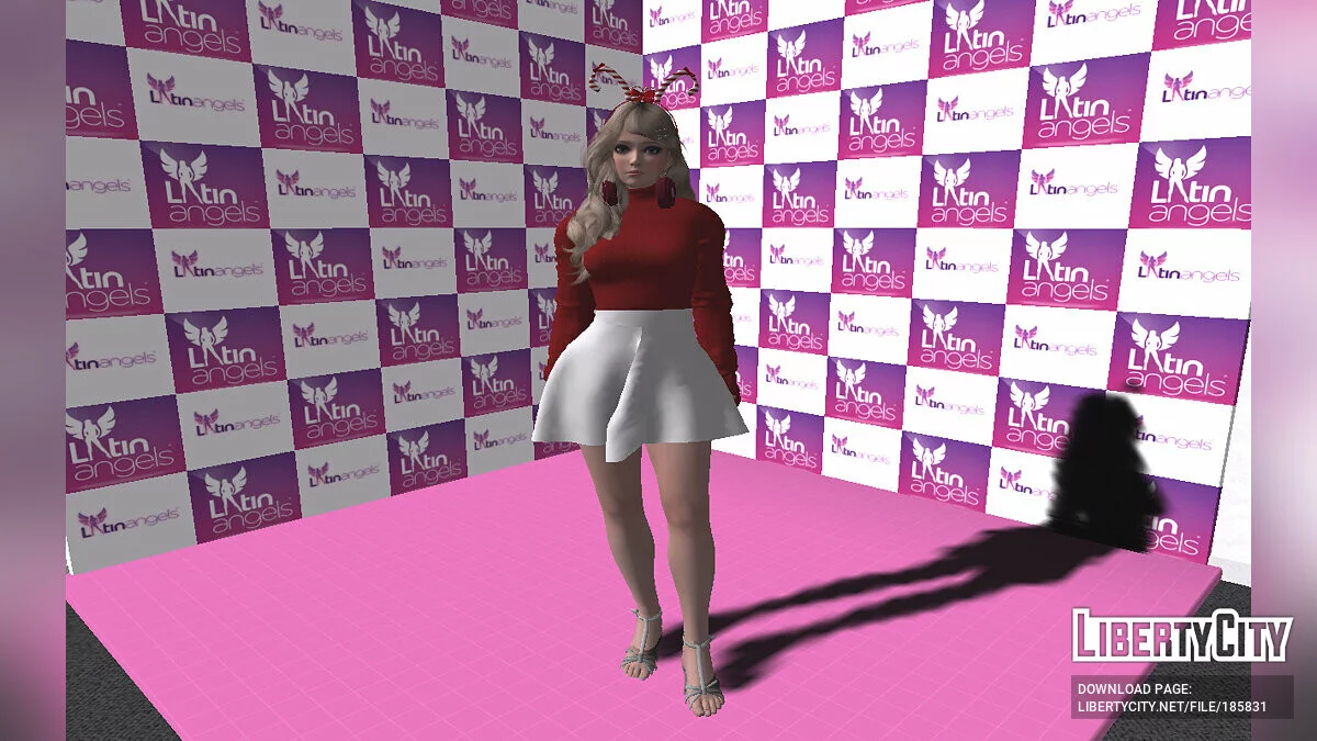 Amy in a Christmas outfit from Dead or Alive / GTA San Andreas