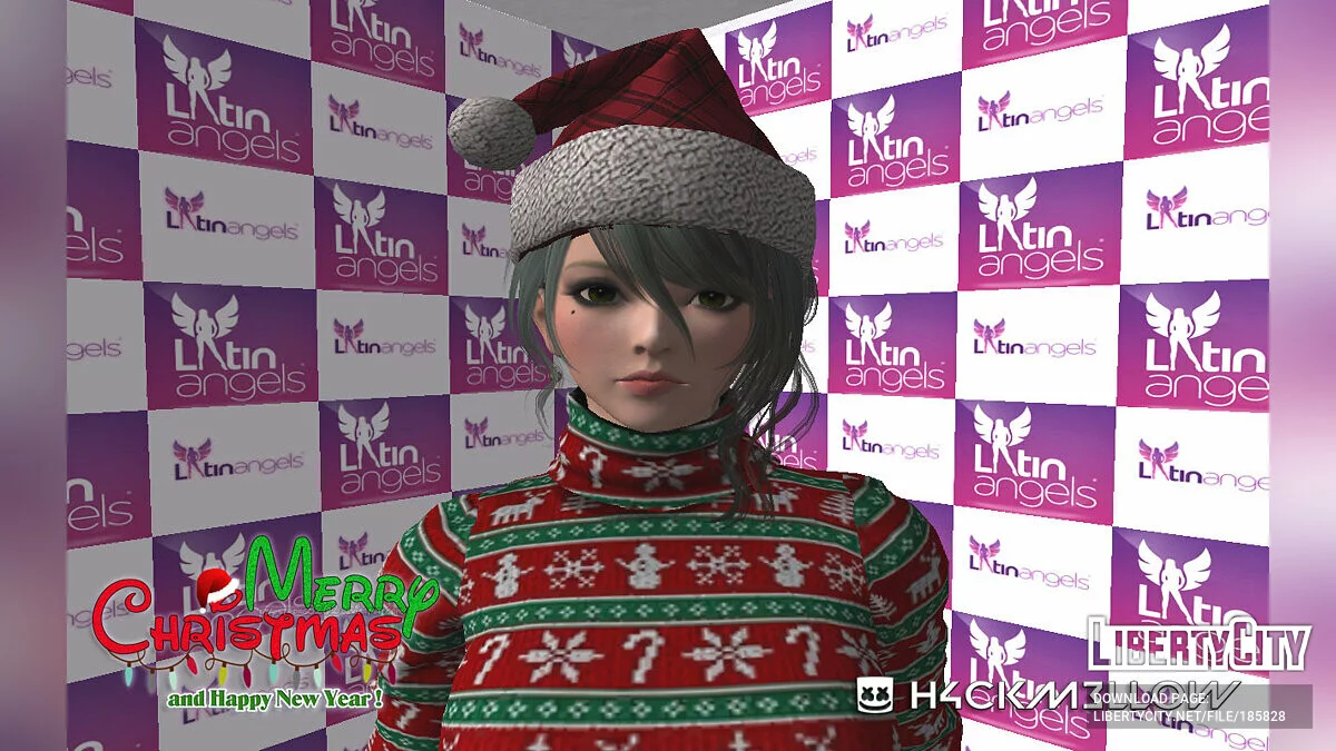 Tamaki im Weihnachtspullover aus Dead or Alive / GTA San Andreas