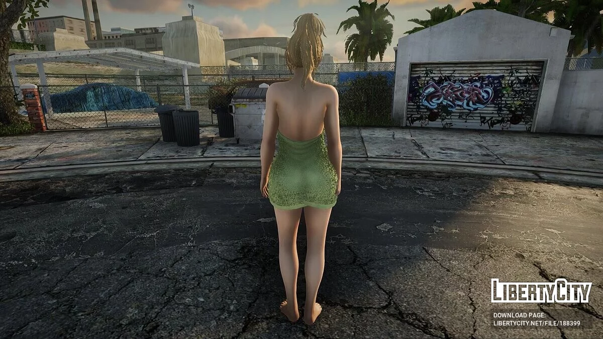 Yukino Bambu de DOAXVV en una toalla (colección de skins) / GTA San Andreas