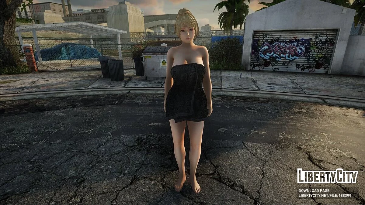 Yukino Bambu de DOAXVV en una toalla (colección de skins) / GTA San Andreas