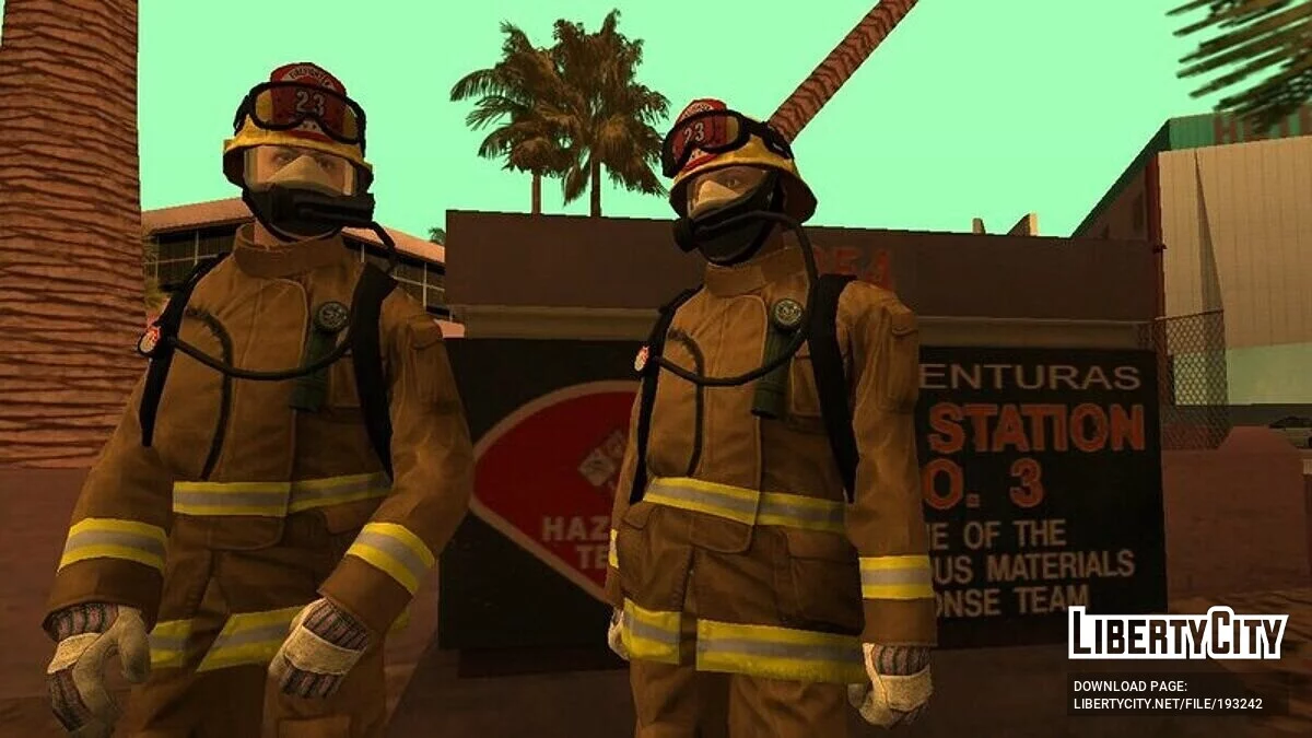 Collection d’employés du service d’incendie de GTA Online / GTA San Andreas