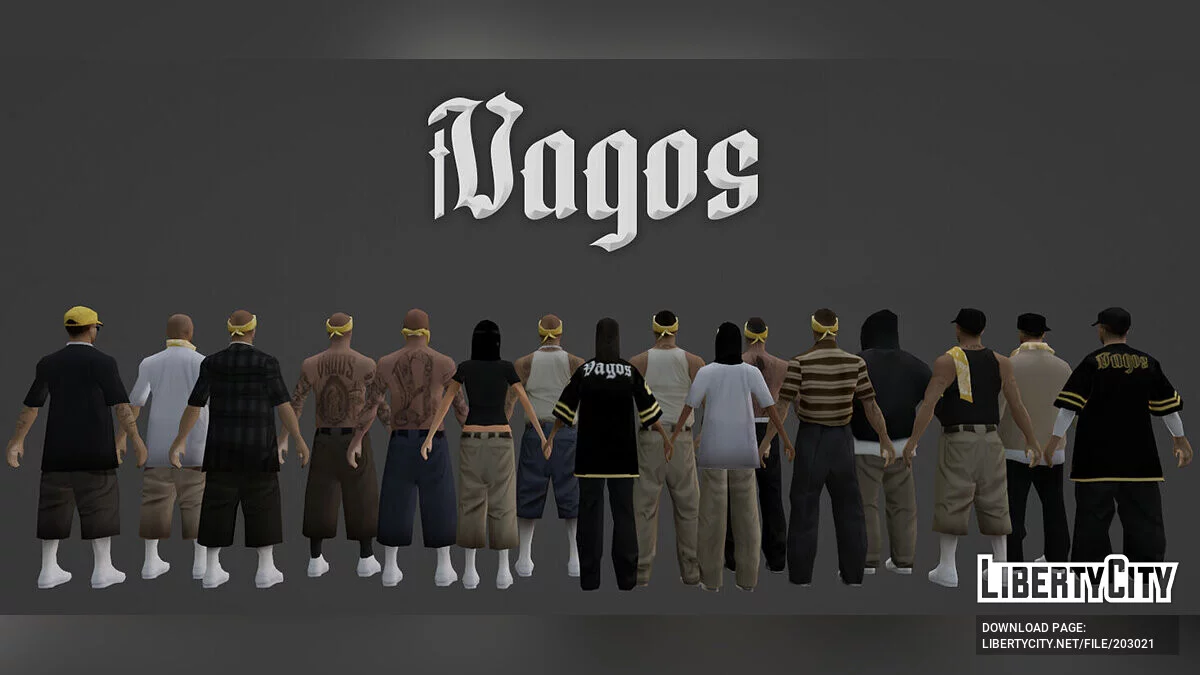 HQ Vagos Pack (RoSA Quality) / GTA San Andreas