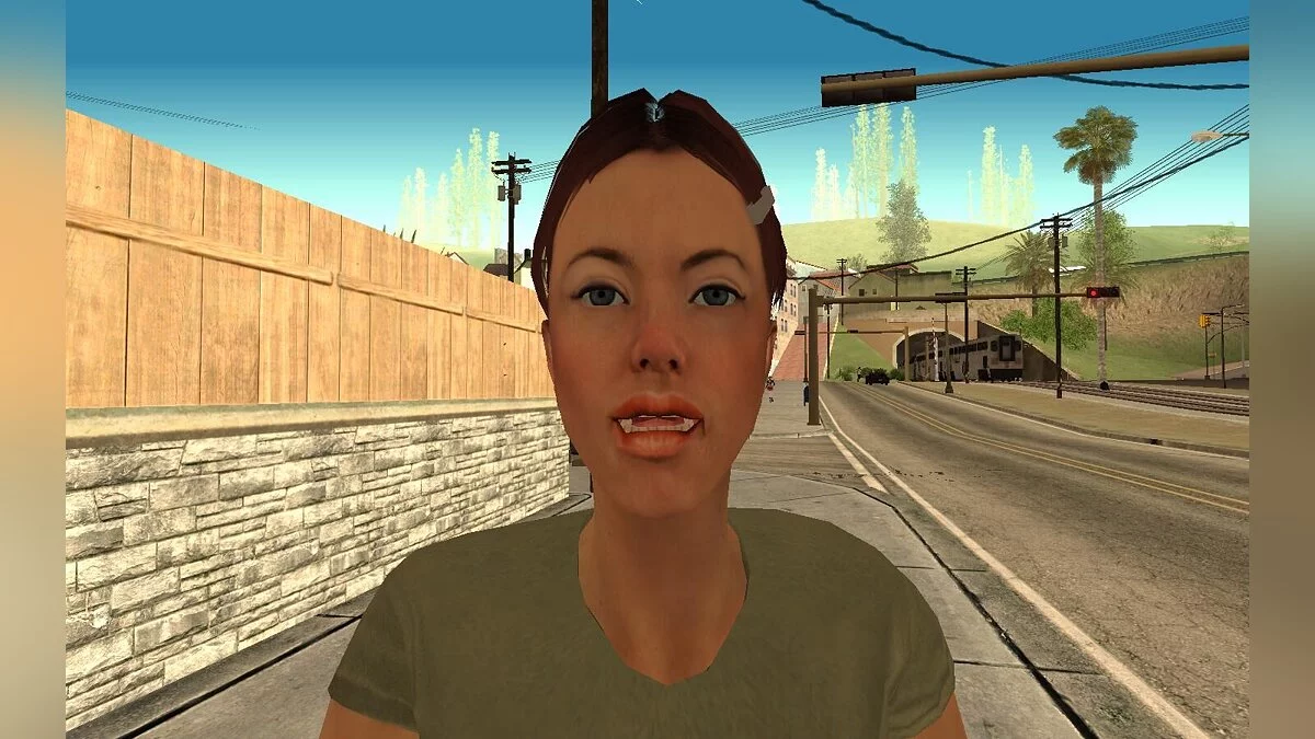 Personagens HD com animação facial funcional (beta 1) / GTA San Andreas
