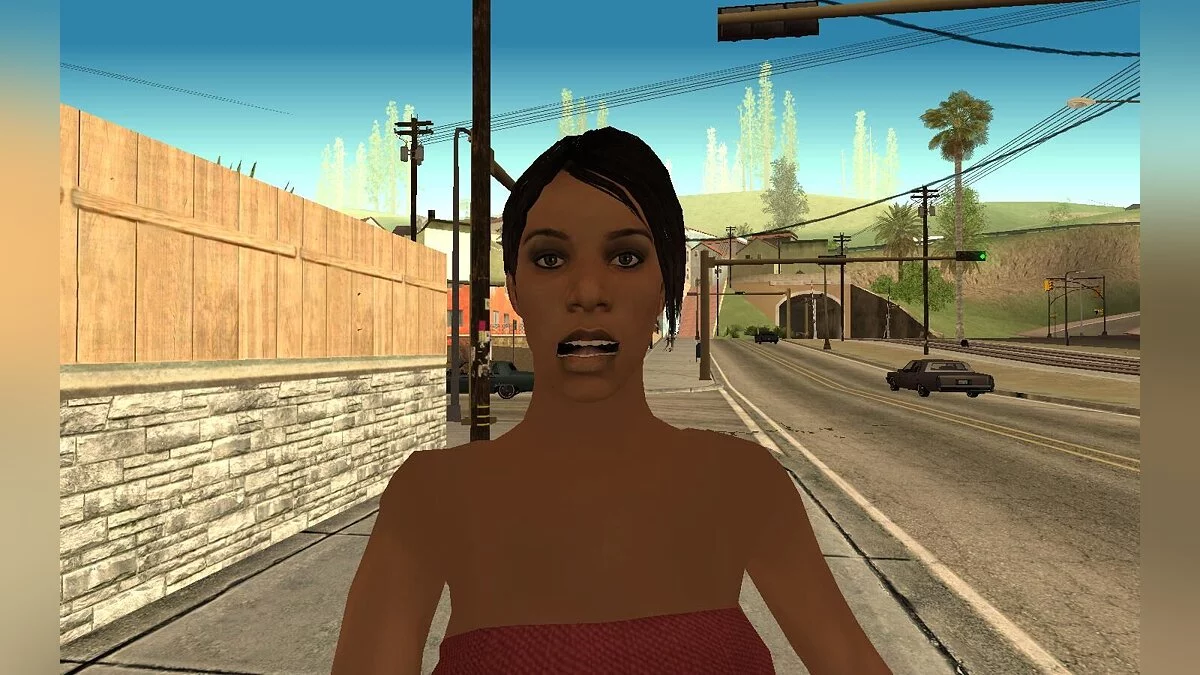 Personagens HD com animação facial funcional (beta 1) / GTA San Andreas