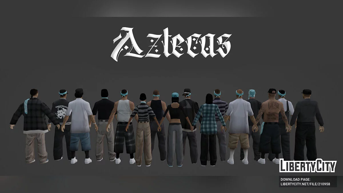 Paquete HQ Aztecas (Calidad RoSA) / GTA San Andreas
