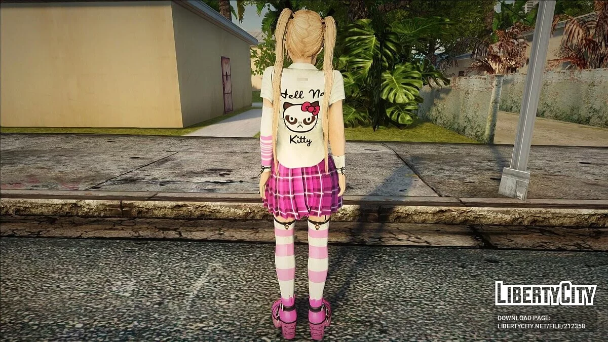 Marie Rose en uniforme scolaire en quatre couleurs / GTA San Andreas
