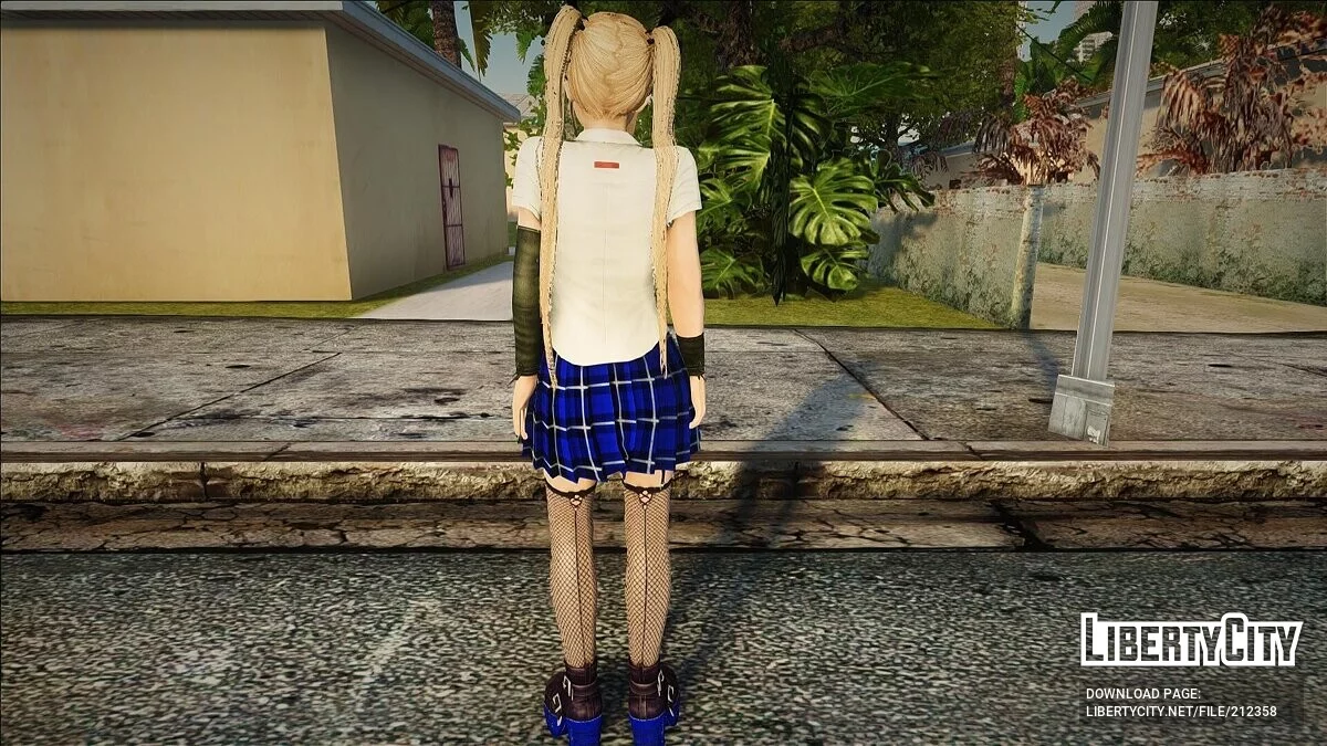 Marie Rose en uniforme scolaire en quatre couleurs / GTA San Andreas