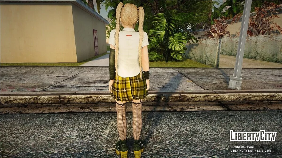 Marie Rose en uniforme scolaire en quatre couleurs / GTA San Andreas