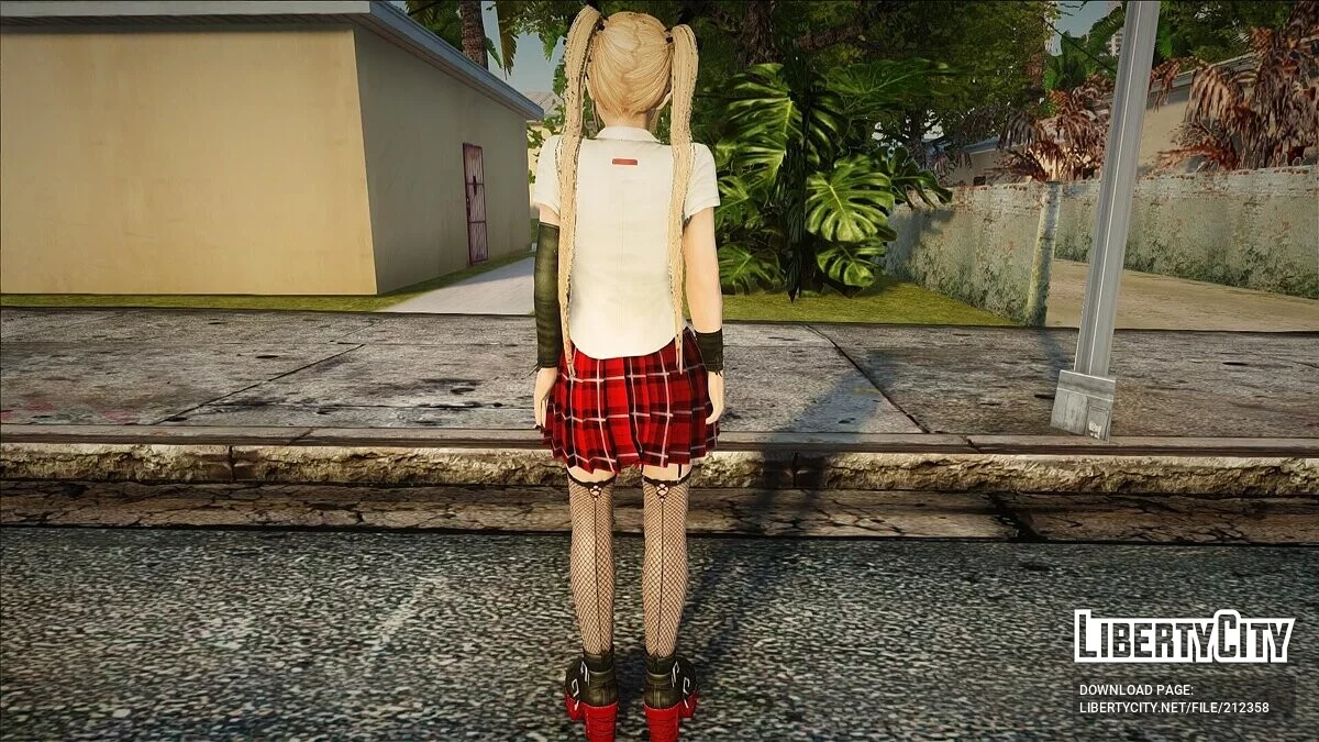 Marie Rose en uniforme scolaire en quatre couleurs / GTA San Andreas