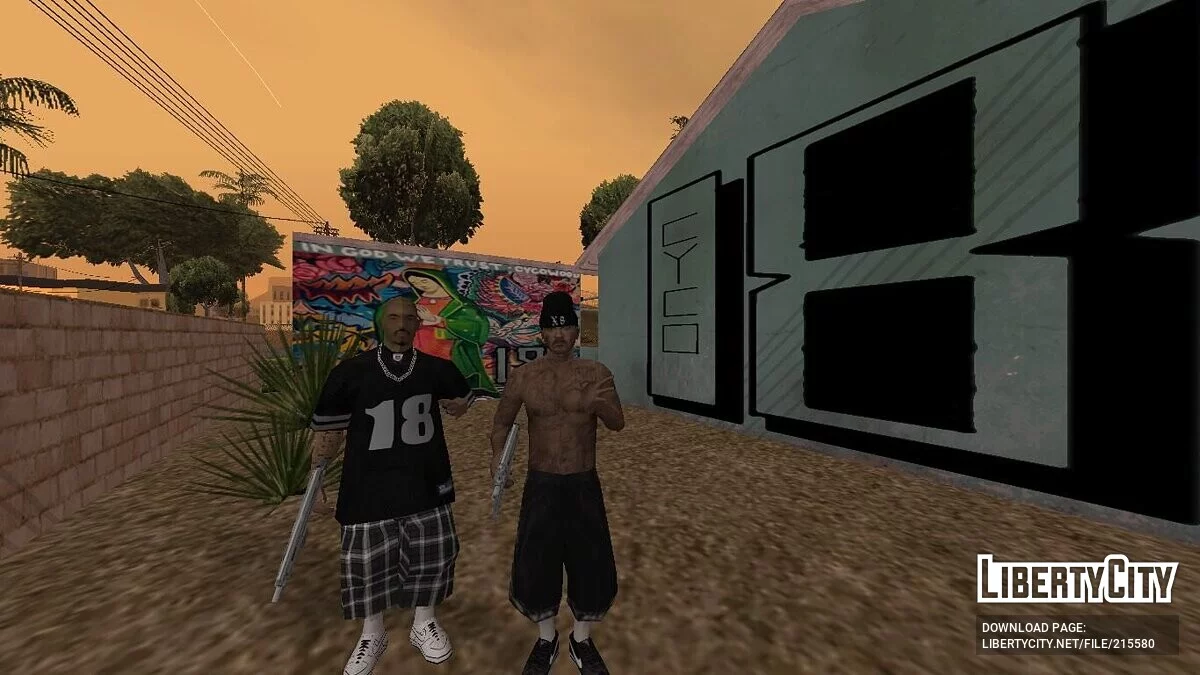 Pacote de Skins da Gangue da 18th Street / GTA San Andreas