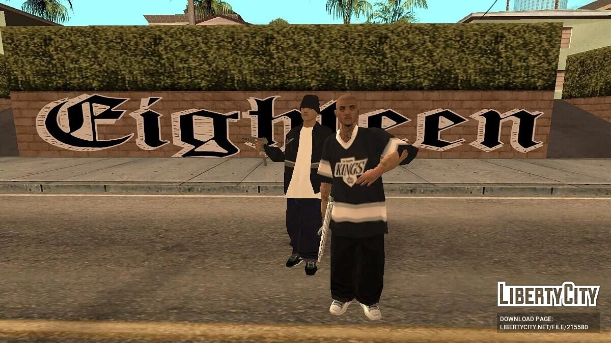 Pacote de Skins da Gangue da 18th Street / GTA San Andreas