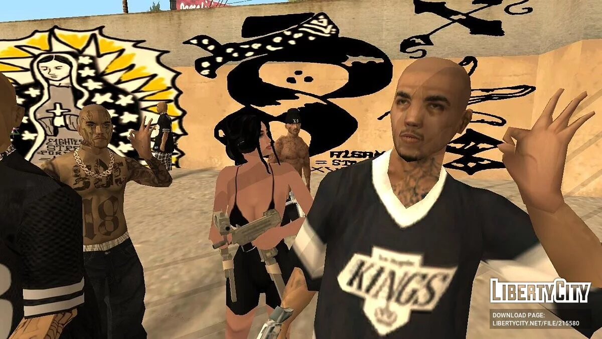 Pacote de Skins da Gangue da 18th Street / GTA San Andreas