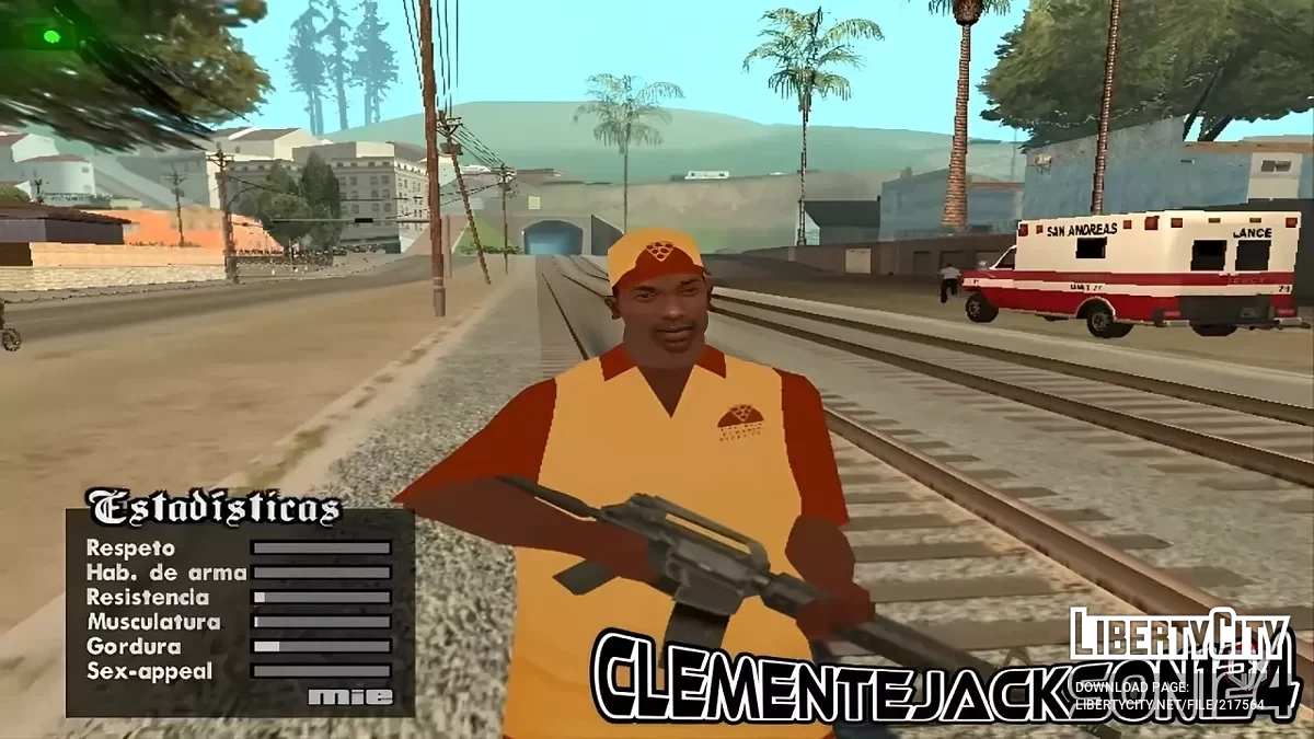 Coleção de skins do CJ em vários uniformes / GTA San Andreas