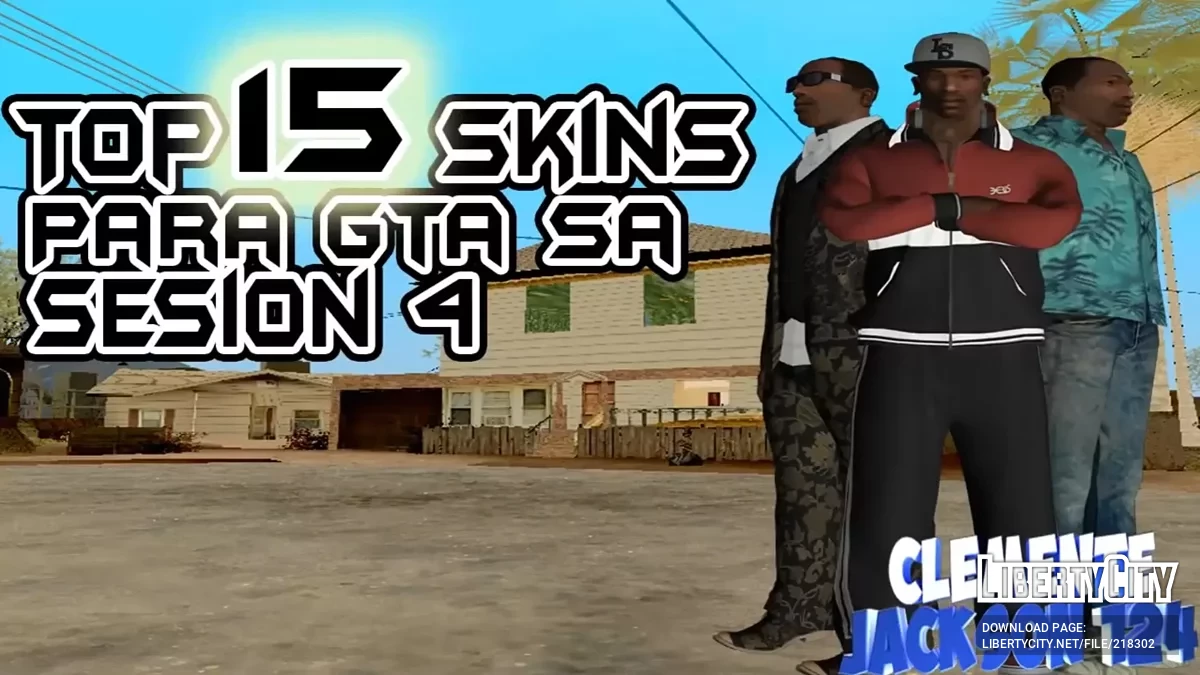 Collection with 15 skins si-jai / GTA San Andreas