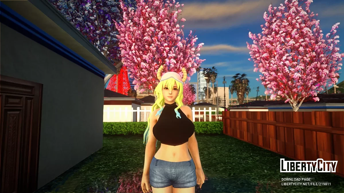 Skin-Paket von Honoka (DOA) Cosplay Lucoa / GTA San Andreas