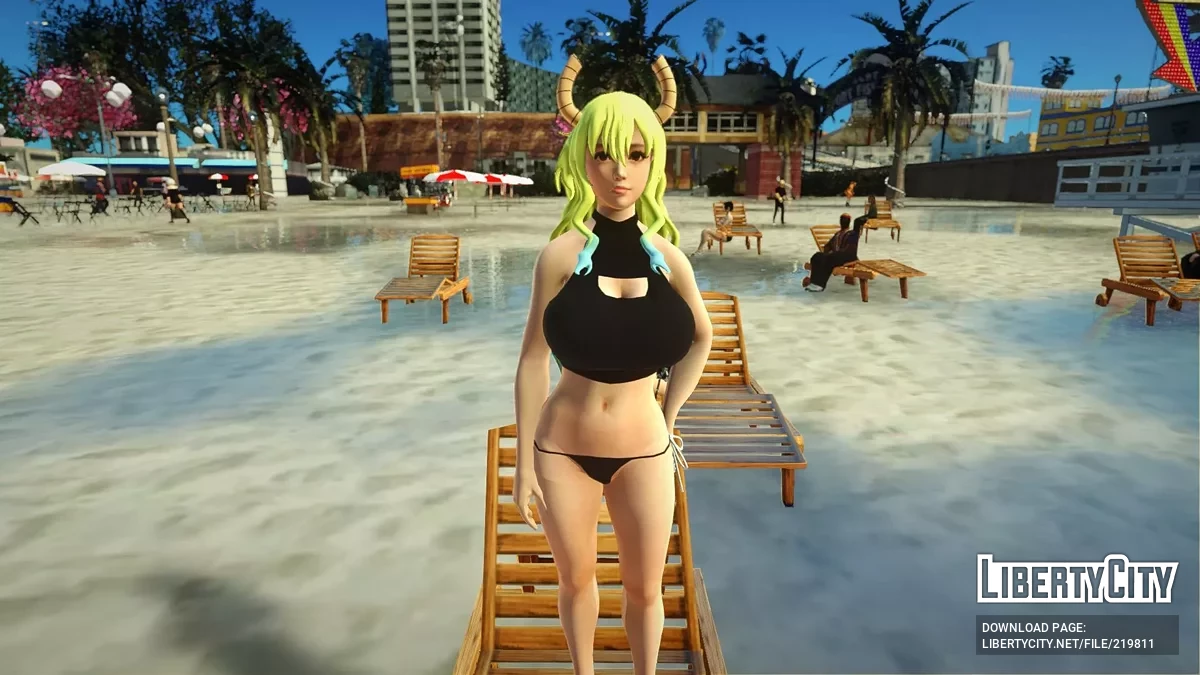 Skin-Paket von Honoka (DOA) Cosplay Lucoa / GTA San Andreas