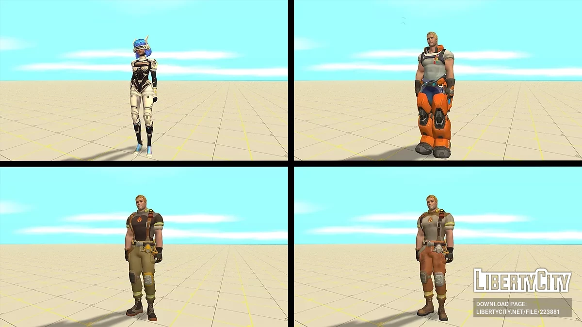 Капітан і Меггі з Farlight 84 / GTA San Andreas