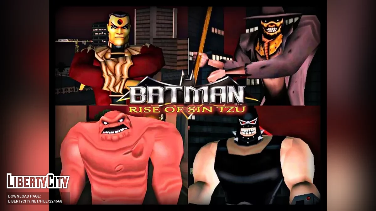 Batman: Rise Of Sin Tzu Skin Pack / GTA San Andreas