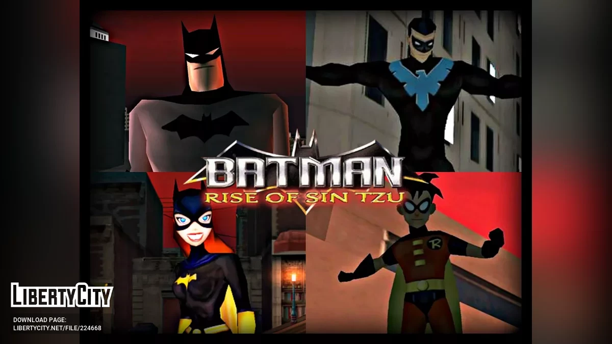 Batman: Rise Of Sin Tzu Skin Pack / GTA San Andreas
