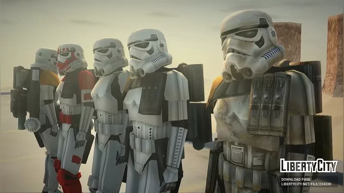 Pacote de skins de Stormtroopers de Star Wars / GTA San Andreas