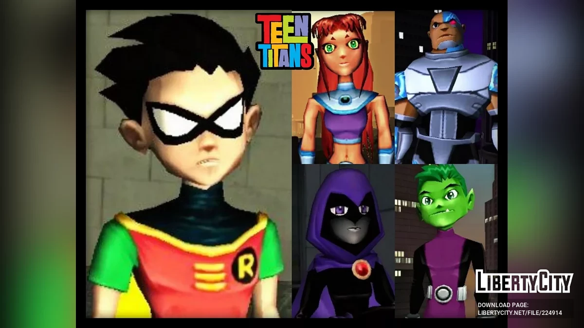 Набір скінів Teen Titans / GTA San Andreas