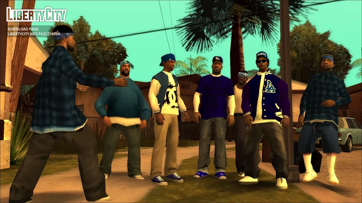 Crips & Bloods (Pack de Peaux de Vrais Gangsters) / GTA San Andreas