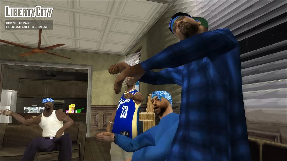 Crips & Bloods (Pack de Peaux de Vrais Gangsters) / GTA San Andreas