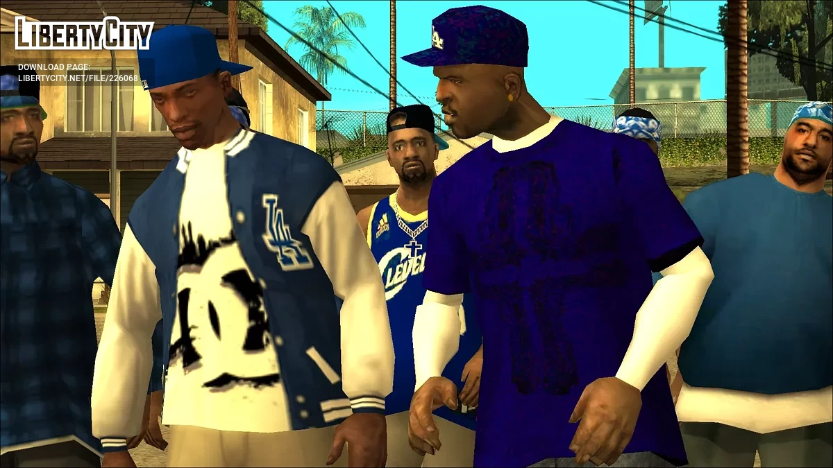 Crips & Bloods (Pack de Peaux de Vrais Gangsters) / GTA San Andreas