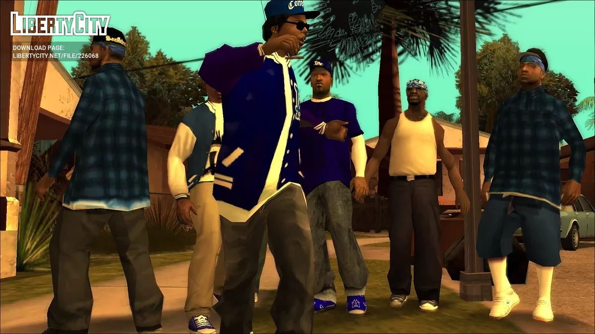 Crips & Bloods (Pack de Peaux de Vrais Gangsters) / GTA San Andreas