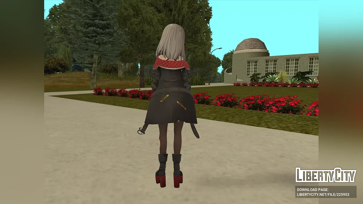 Sakamata Chloe mit Kapuze und ohne Kapuze (Hololive) / GTA San Andreas
