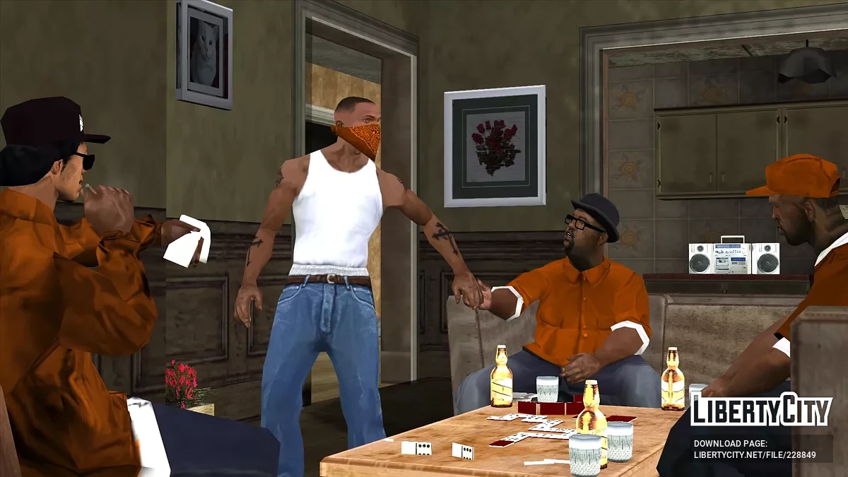Пак шкірок Orange Grove Families / GTA San Andreas