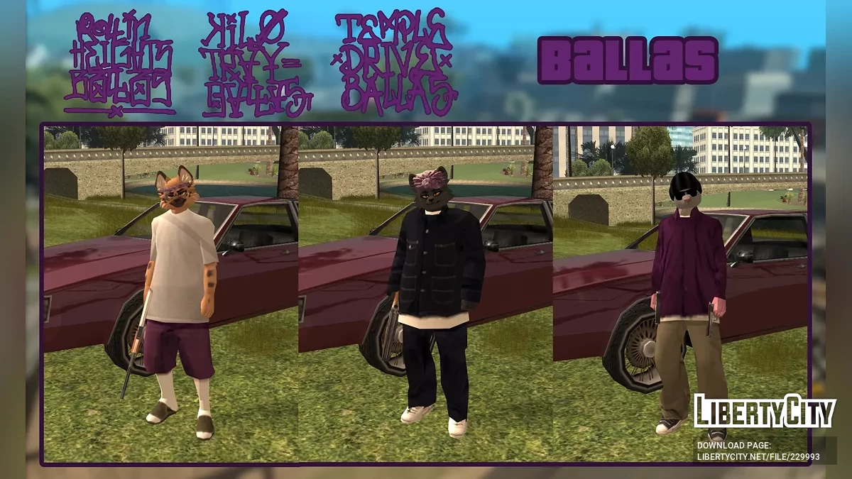 Membros de Gangue de Los Santos [Furry] / GTA San Andreas