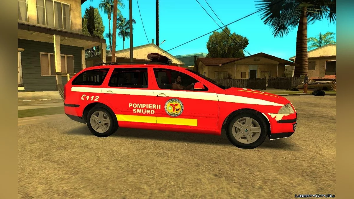Skoda Octavia Pompierii-SMURD Galati / GTA San Andreas