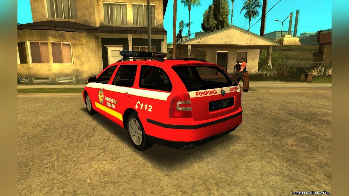 Skoda Octavia Pompierii-SMURD Galati / GTA San Andreas