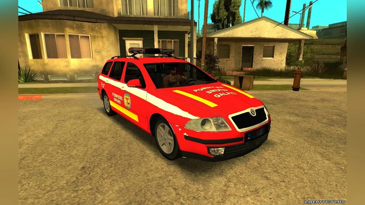 Skoda Octavia Pompierii-SMURD Galati / GTA San Andreas
