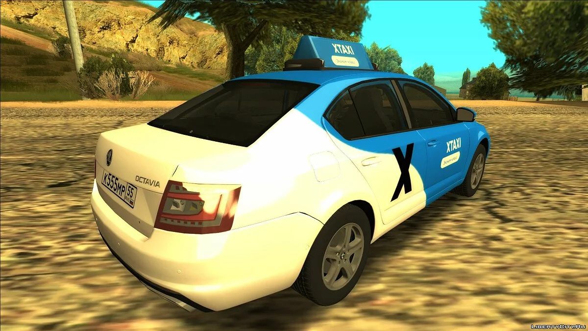 Skoda Octavia in "XTAXI" Livery / GTA San Andreas