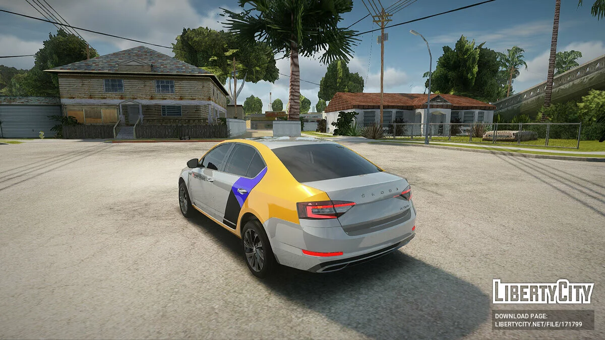 Skoda Octavia Яндекс Драйв / GTA San Andreas