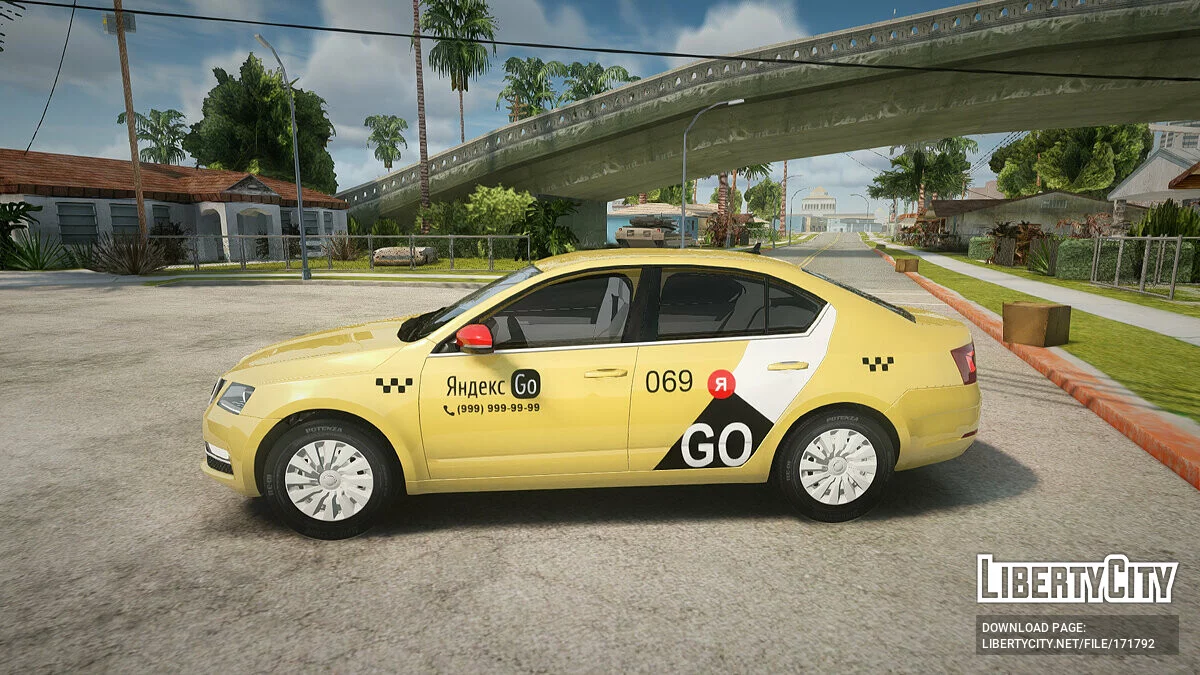 Skoda Octavia Yandex Go / GTA San Andreas