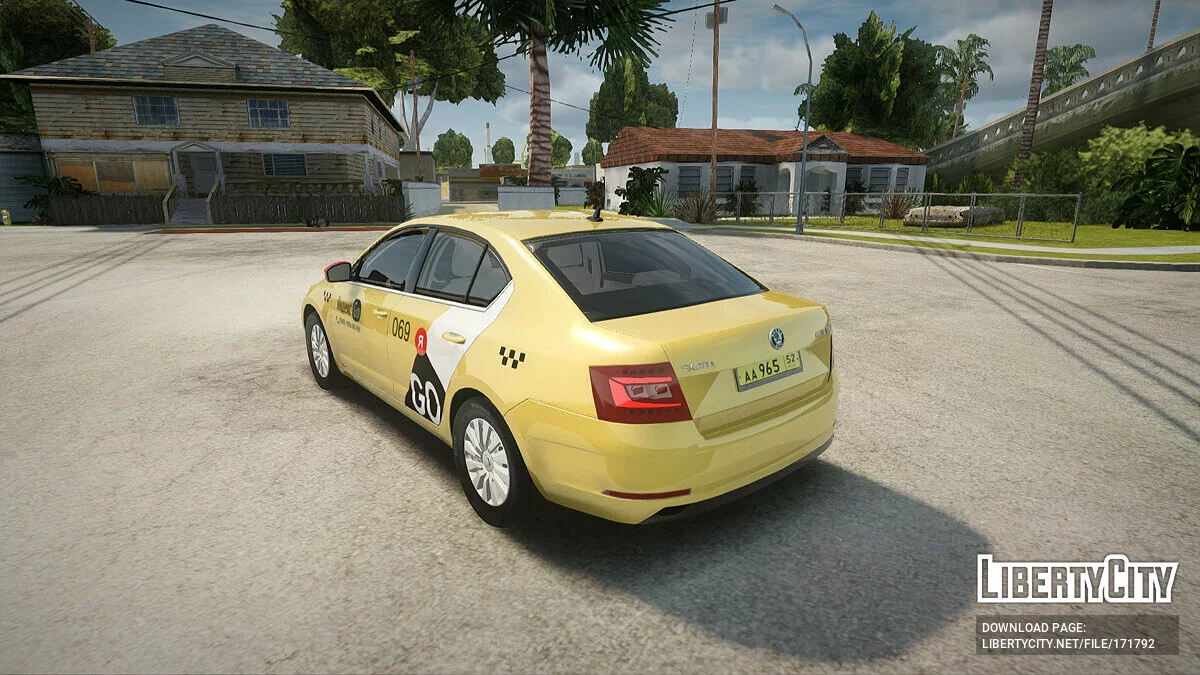Skoda Octavia Yandex Go / GTA San Andreas