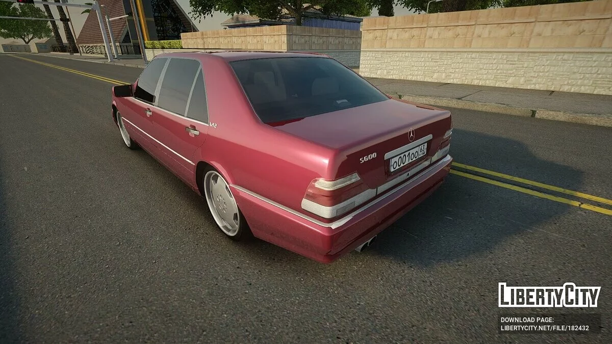 Звуки двигуна Mercedes-Benz W140 S600 AMG / GTA San Andreas