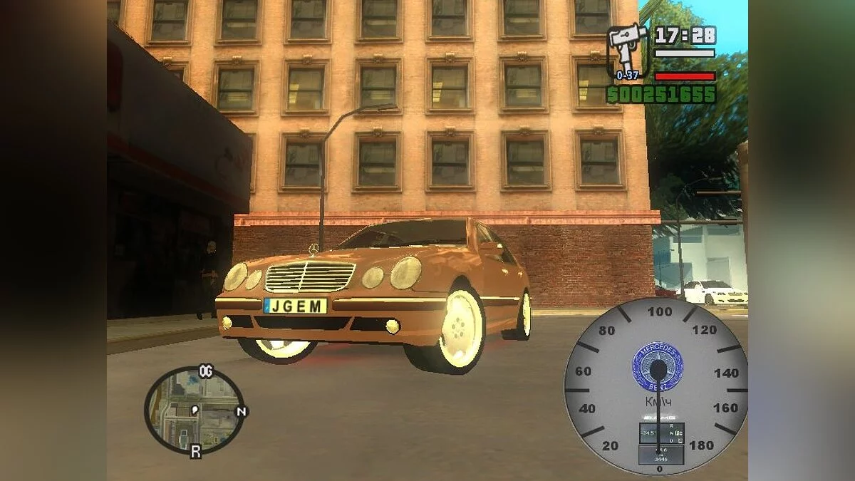 Beautiful speedometer Merсedes / GTA San Andreas