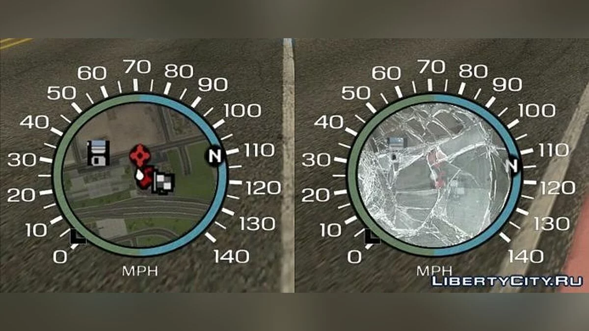 IV Speedometer for GTA:SA IV HUD MOD 1.2 / GTA San Andreas