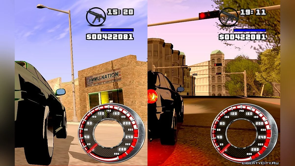 GTA SA Style Geschwindigkeitsmesser / GTA San Andreas