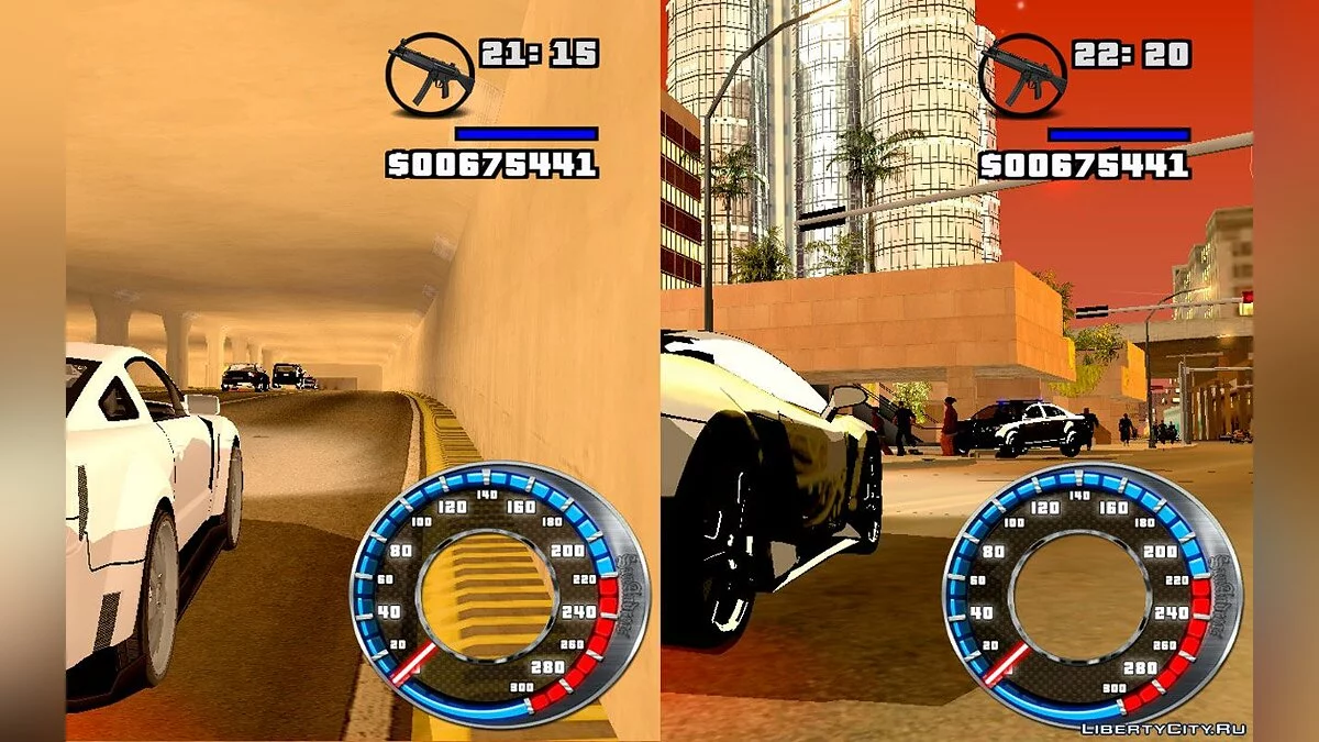 GTA SA Style Geschwindigkeitsmesser / GTA San Andreas