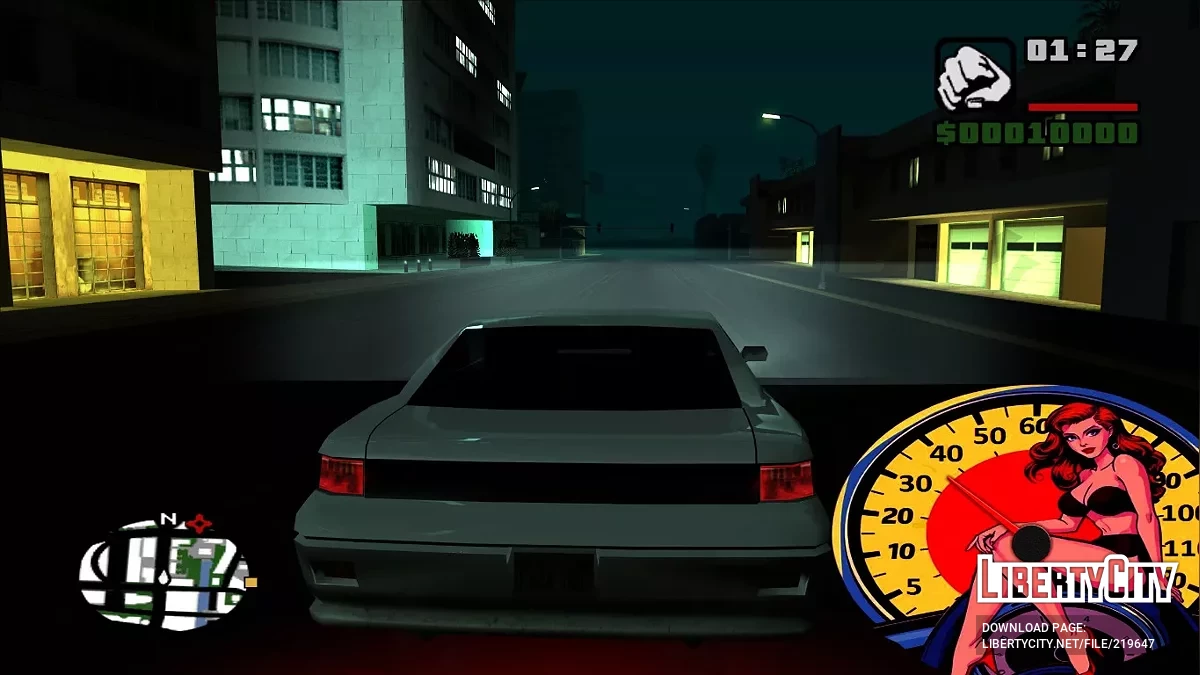 Sexy Speedometer Cabello Rojo / GTA San Andreas