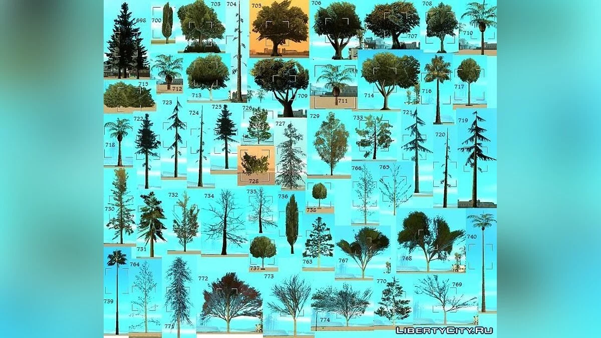 Liste der Texturen und Modelle für die MAP / GTA San Andreas