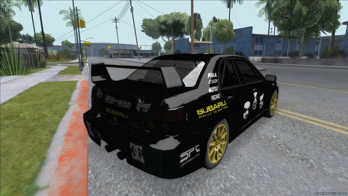 Subaru Impreza WRC STI Rally Métal Noir / GTA San Andreas