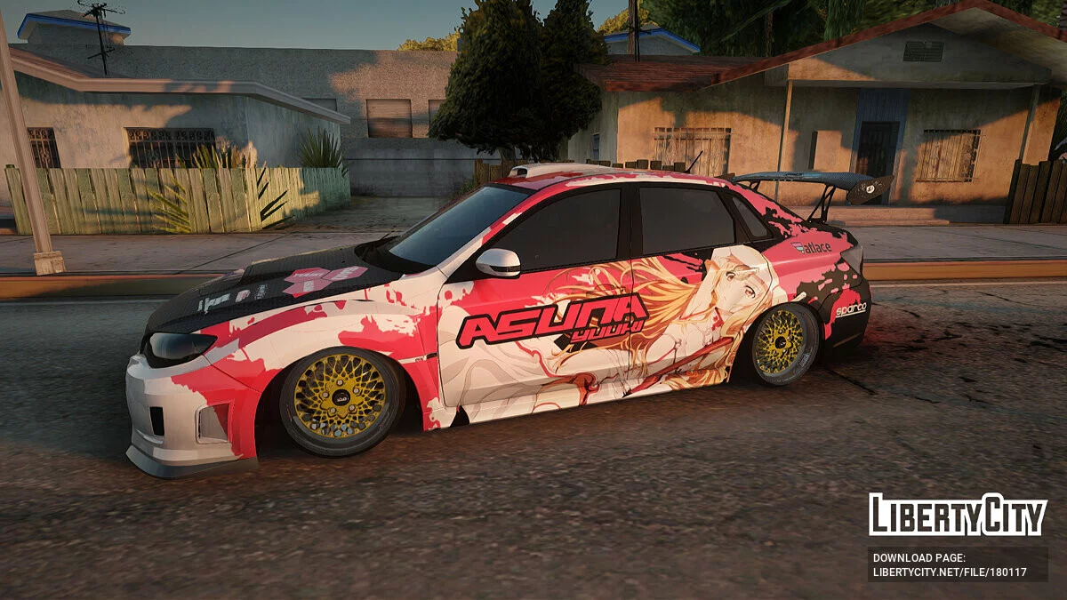 Subaru Impreza WRX STI 2010 Itasha Asuna (SAO) / GTA San Andreas