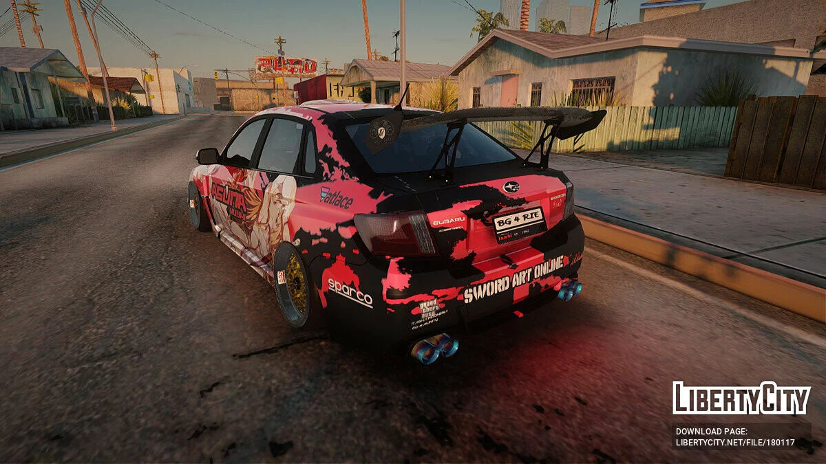 Subaru Impreza WRX STI 2010 Itasha Asuna (SAO) / GTA San Andreas